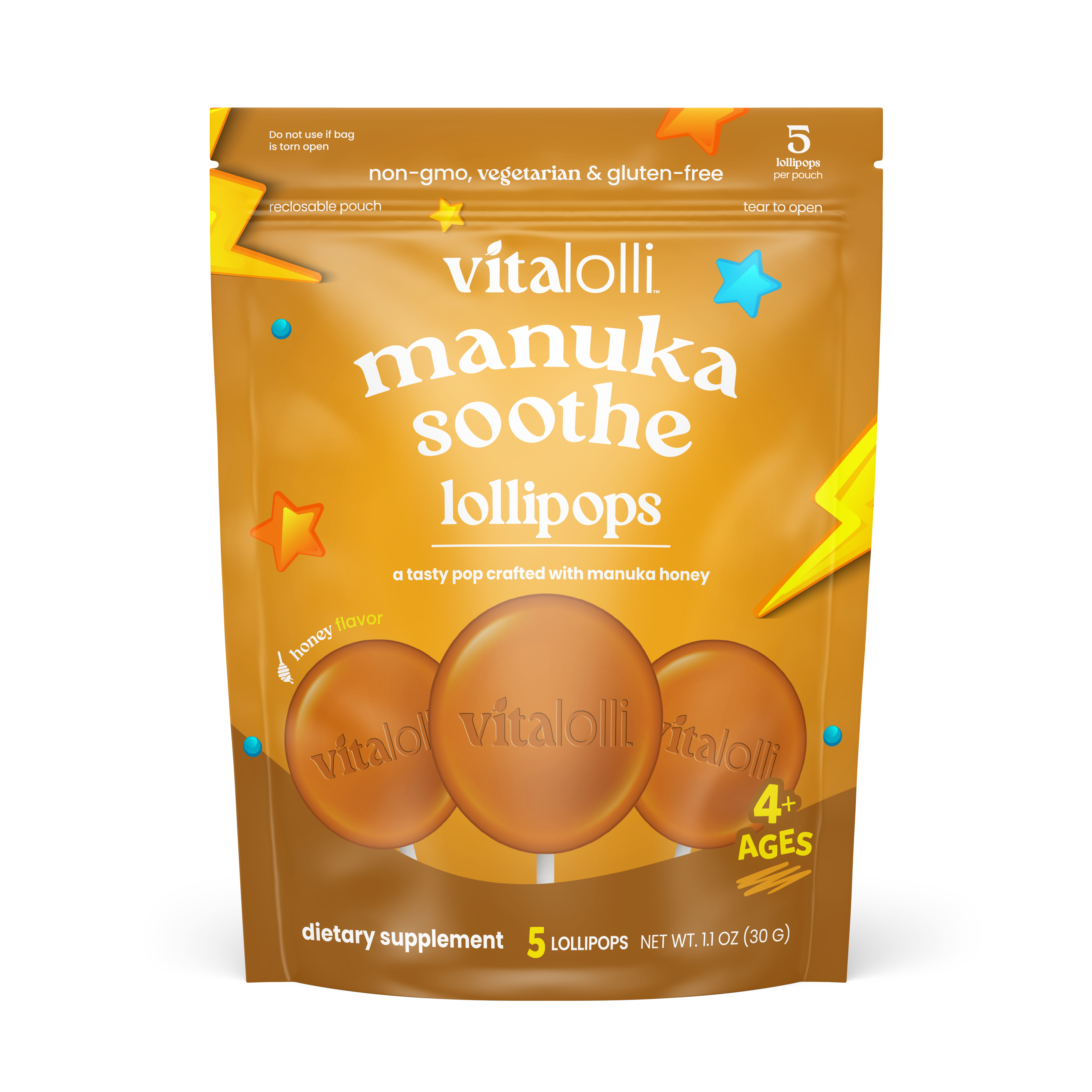 Vitalolli Manuka Honey Lollipops
