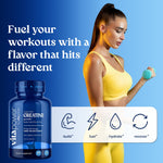 Fuel your workouts with a flavor that hits different - VitaPower Creatine Gummies Blue Raspberry