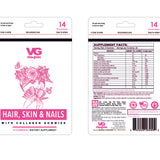Hair, Skin & Nails with Collagen Gummy Vitamins Pouches