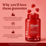 Why you'll love VitaPower Creatine Gummies Strawberry