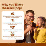Why you'll love Vitalolli Manuka Soothe lollipops: genuine New Zealand Manuka honey, slow-dissolving, a whole-family treat
