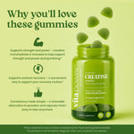Why you'll love VitaPower Creatine Gummies Tart Green Apple