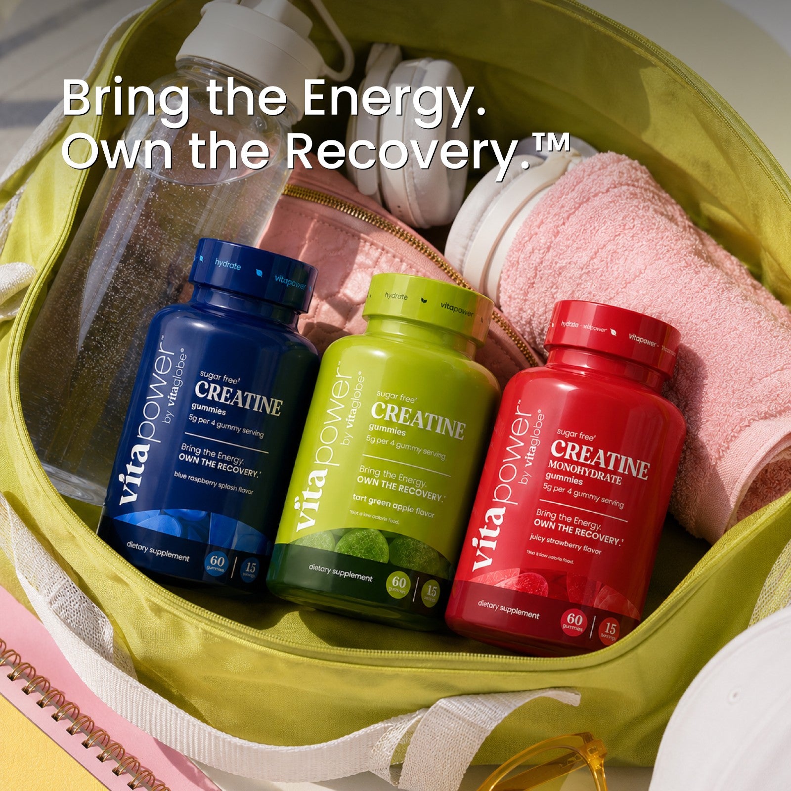 VitaPower Creatine Gummies flavors - Bring the Energy, Own the Recovery