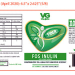 Vita Globe Prebiotic Fiber Gummies Supplement Label – Strawberry Flavor – 60 Count 