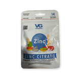 Vita Globe Zinc Citrate Gummies 14-count travel pouch with vitamin D and echinacea