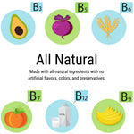 Vita Globe Vitamin B Complex Gummies with b vitamins 3,5,6,7,12 and 9!