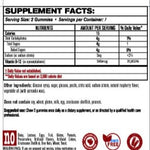 Vita Glboe b12 gummy vitamin pouches supplement facts