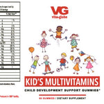 Vita Globe Kid's Gummy Multivitamin supplement facts