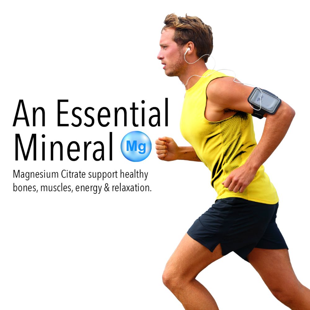 Vita Globe magnesium citrate support healthy bones, muscles, energy & relaxation