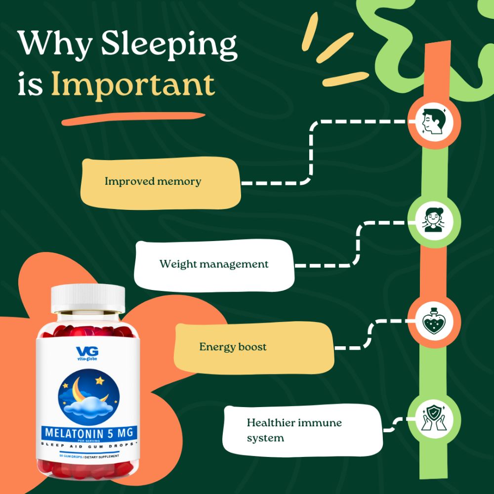 Vita Globe 5mg Melatonin Gummy Vitamins benefits