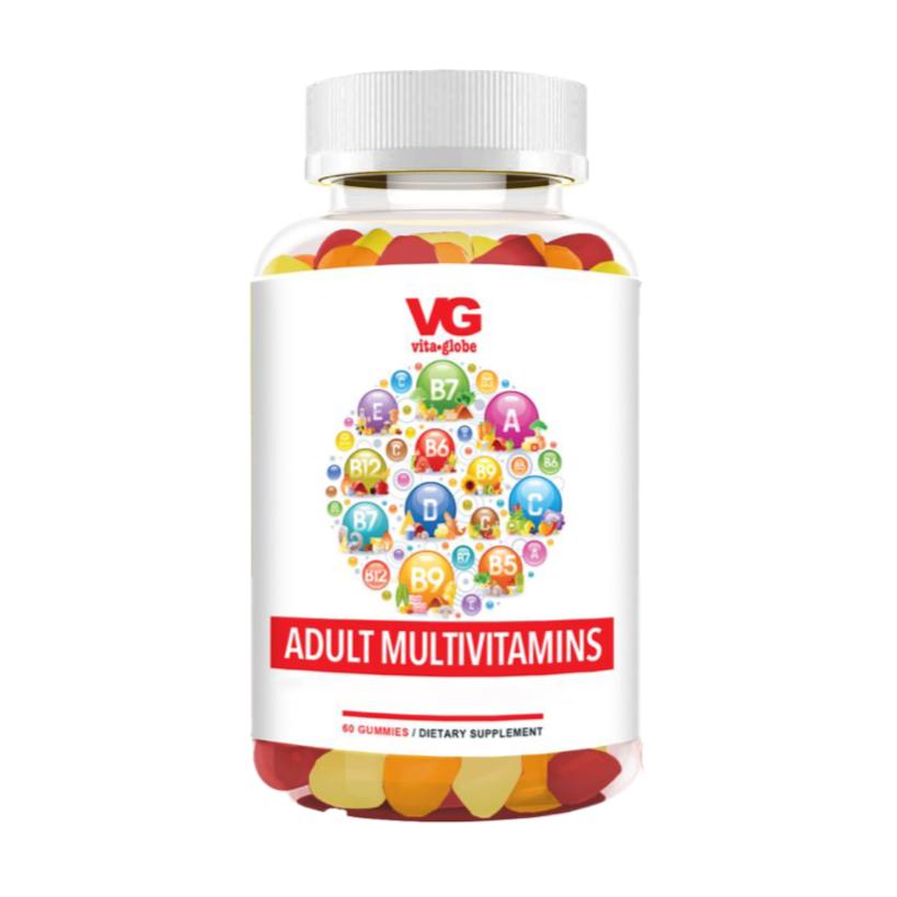 Vita globe adult multivitamin gummies 30 servings, 60 gummies per bottle