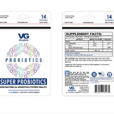 Vita Globe Super Probiotics Gummy Vitamin Pouches Supplement Facts
