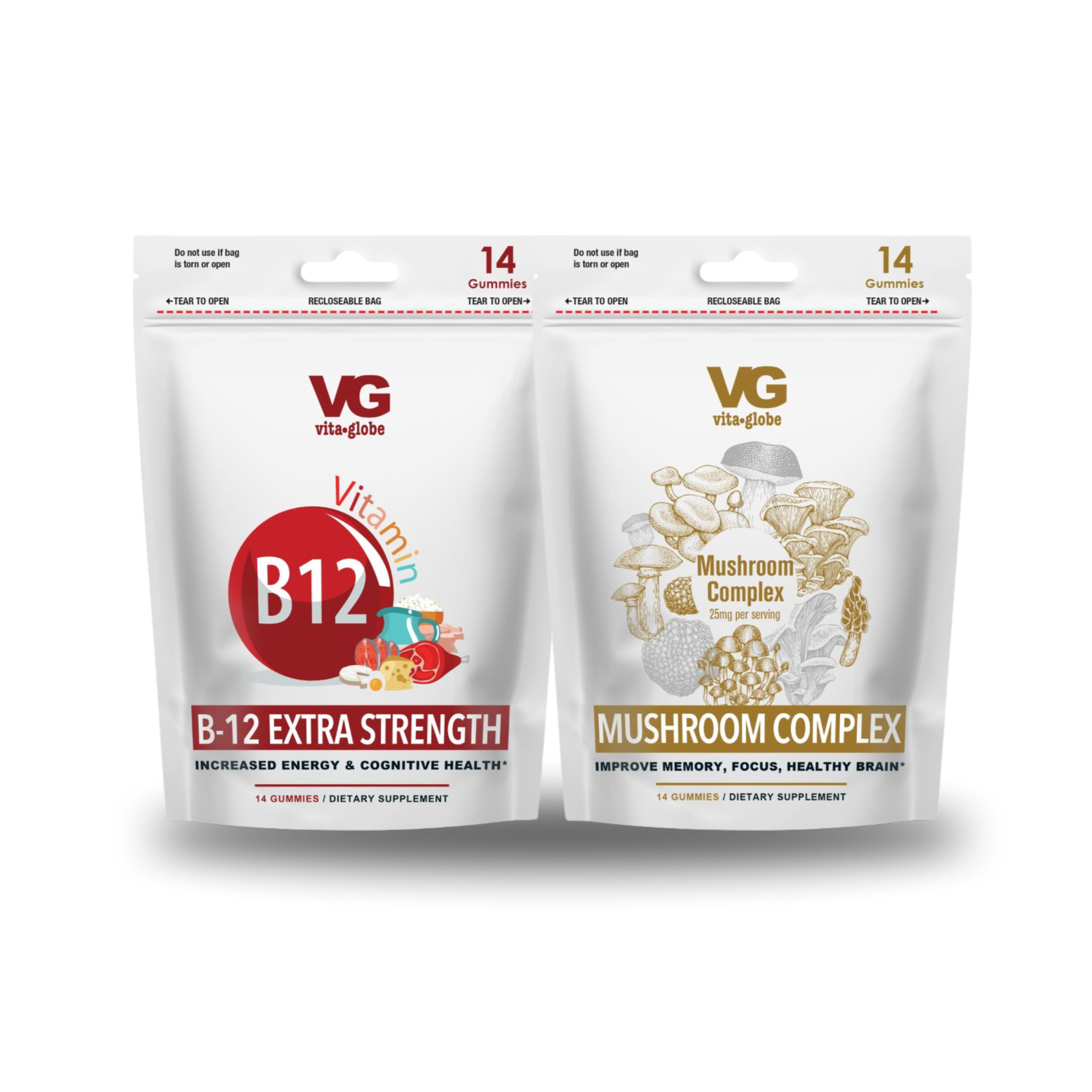 Vita Globe daily vitality gummies duo pouches on-the-go bundle