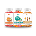 Vita globe happy bones and joints gummy vitamins bundle magnesium, calcium and turmeric