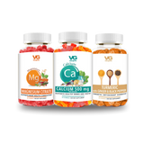Vita globe happy bones and joints gummy vitamins bundle magnesium, calcium and turmeric