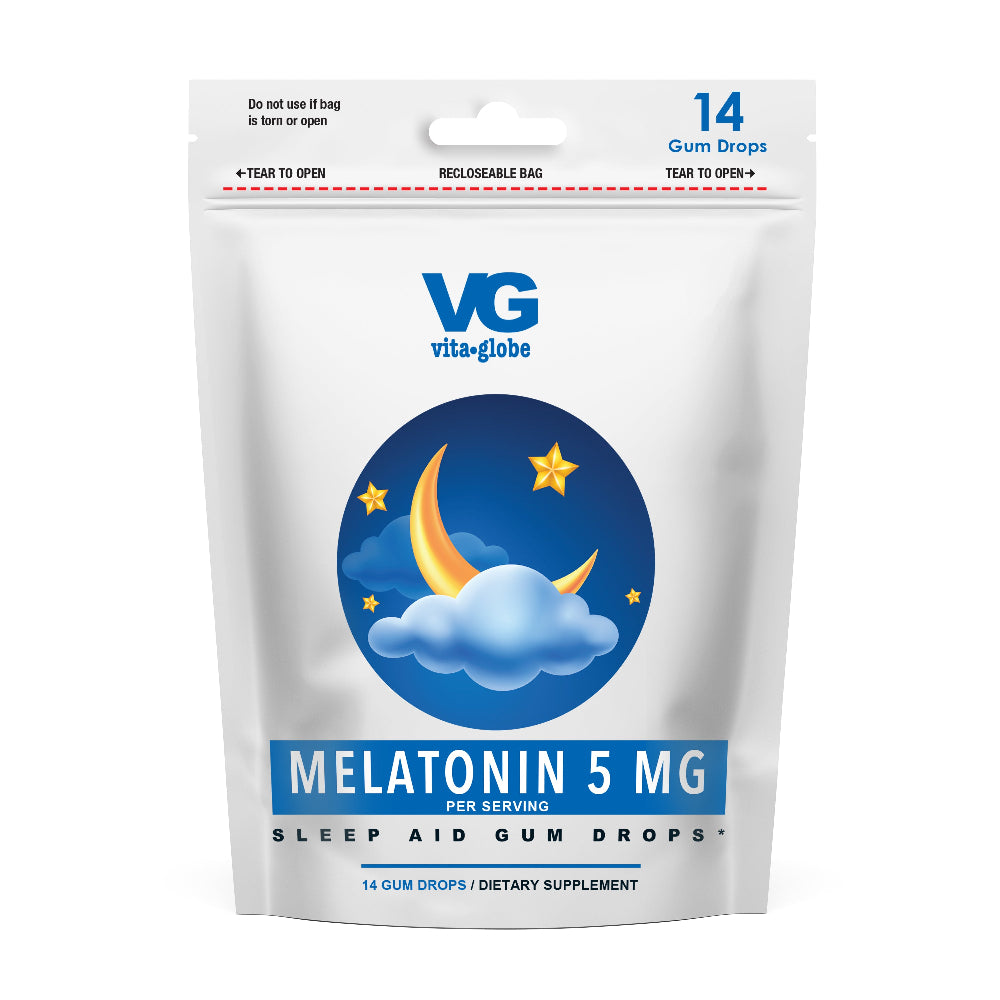 Vita globe melatonin sleep aid gum drop pouches