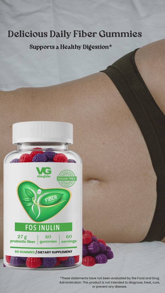 Sugar Free Prebiotic Fiber Gummies with FOS inulin — product video