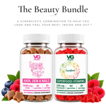 Vita Globe Beauty Bundle: Hair, Skin & Nails and Superfoods Vitamins gummies