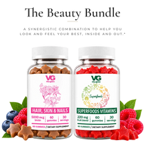 Vita Globe Beauty Bundle: Hair, Skin & Nails and Superfoods Vitamins gummies