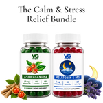 Vita Globe Calm & Stress Relief Bundle: Ashwagandha and Melatonin 5 mg gummies