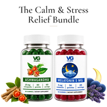 Vita Globe Calm & Stress Relief Bundle: Ashwagandha and Melatonin 5 mg gummies