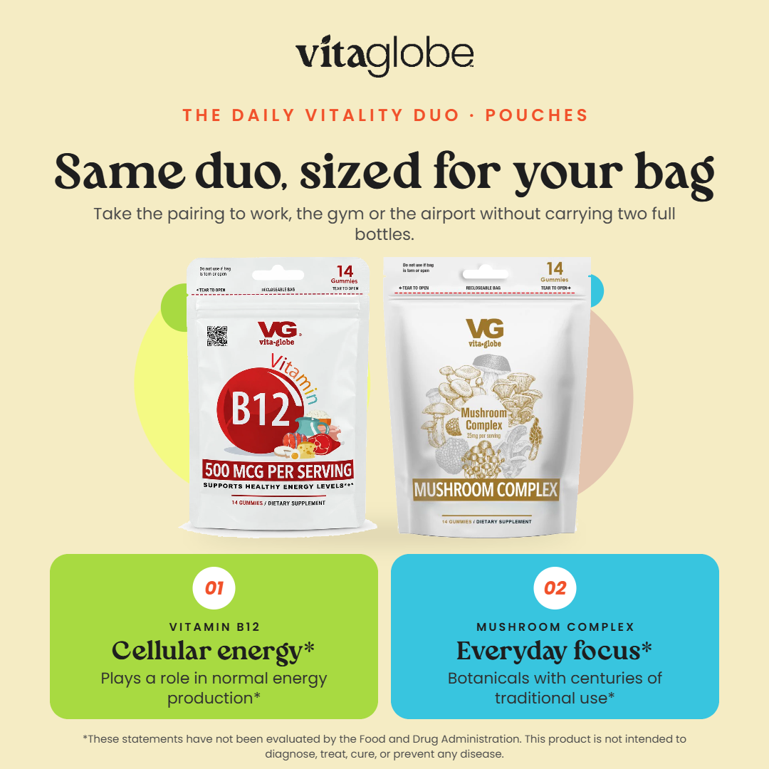 Vita Globe The Daily Vitality Duo Pouches: why these formulas work together