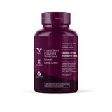 Vita Globe Elderberry Gummies bottle side view - vegan, non-GMO, gluten-free, classic fruit. modern bite.