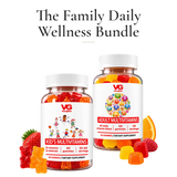 Vita Globe Family Daily Wellness Bundle: Kid's Multivitamins and Adult Multivitamins gummies