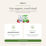 Gut Health To-Go Duo: probiotic and prebiotic fiber gummy pouches, travel-sized
