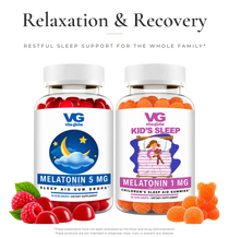 Vita Globe Relaxation & Recovery sleep bundle: Melatonin 5 mg and Kids' Sleep Melatonin 1 mg gummies