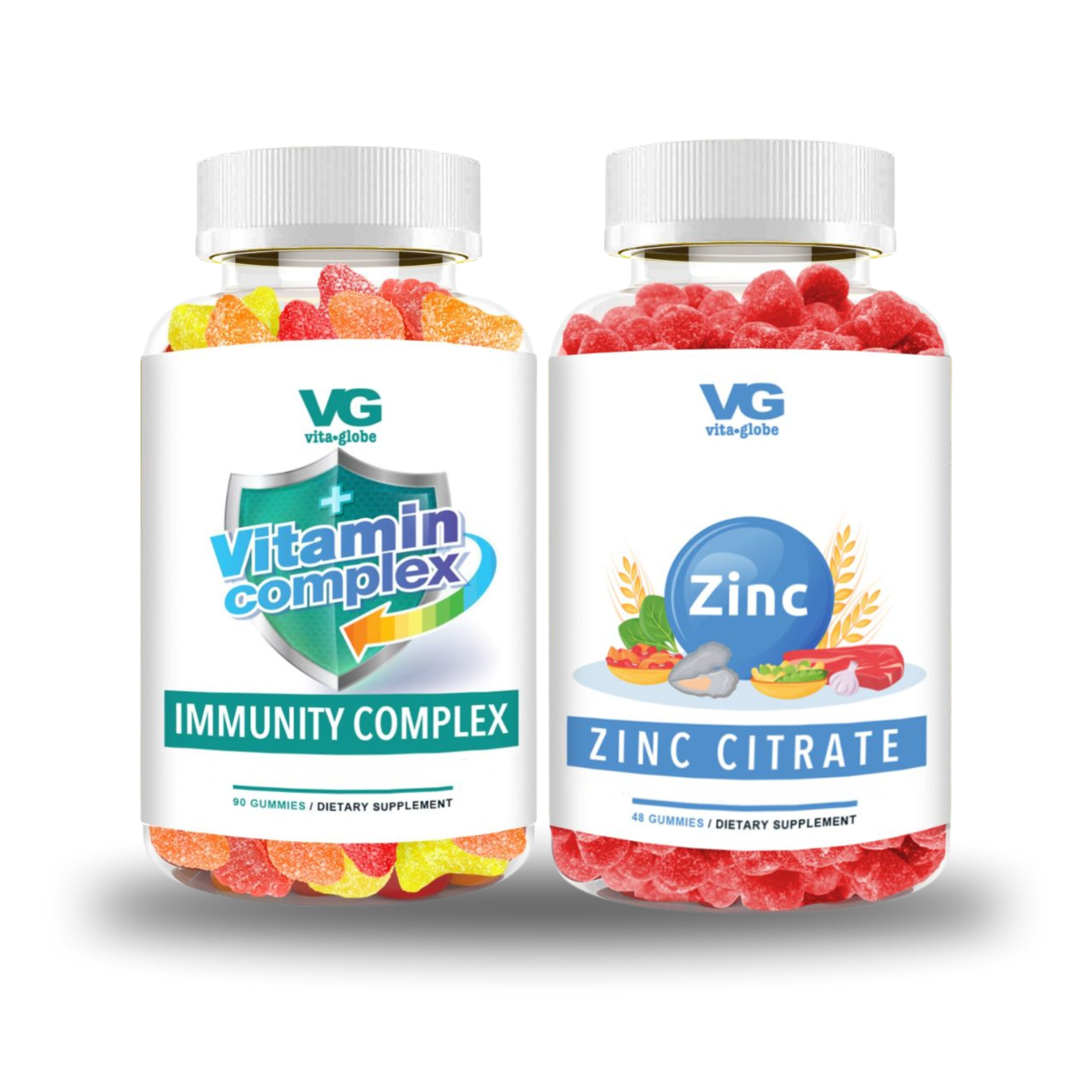 Vita globe immunity support duo gummies immunity complex & Zinc