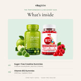 What's inside the Vita Globe Performance & Recovery Duo: Sugar-Free Creatine and Vitamin B12 gummies