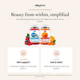 Radiant Skin Bundle: collagen and biotin as two separate gummies you can adjust