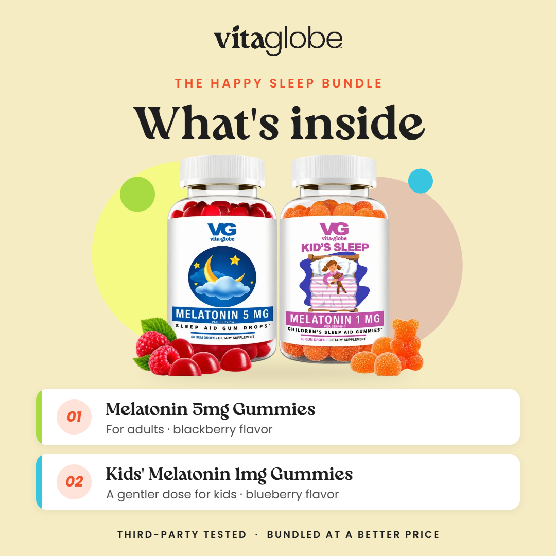 What's inside Vita Globe The Happy Sleep Bundle