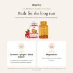 Strength & Mobility Bundle: turmeric with ginger and black pepper for joints, magnesium for muscles