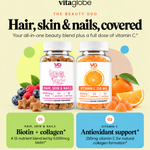 The Beauty Duo: Hair, Skin & Nails gummies plus vitamin C 250mg