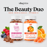 Vita Globe The Beauty Duo with Hair, Skin & Nails and Vitamin C 250mg gummies
