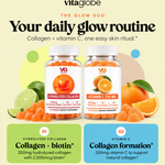 The Glow Duo: hydrolyzed collagen with biotin plus vitamin C 250mg