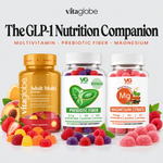 Vita Globe The Appetite-Change Nutrition Kit with Adult Multivitamin, Prebiotic Fiber and Magnesium Citrate gummies