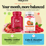 The Her Cycle Duo: Her PMS gummies and magnesium citrate gummies