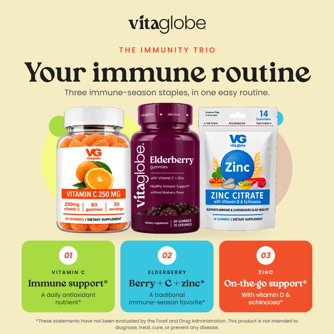 Vita Globe The Immunity Trio: why these formulas work together