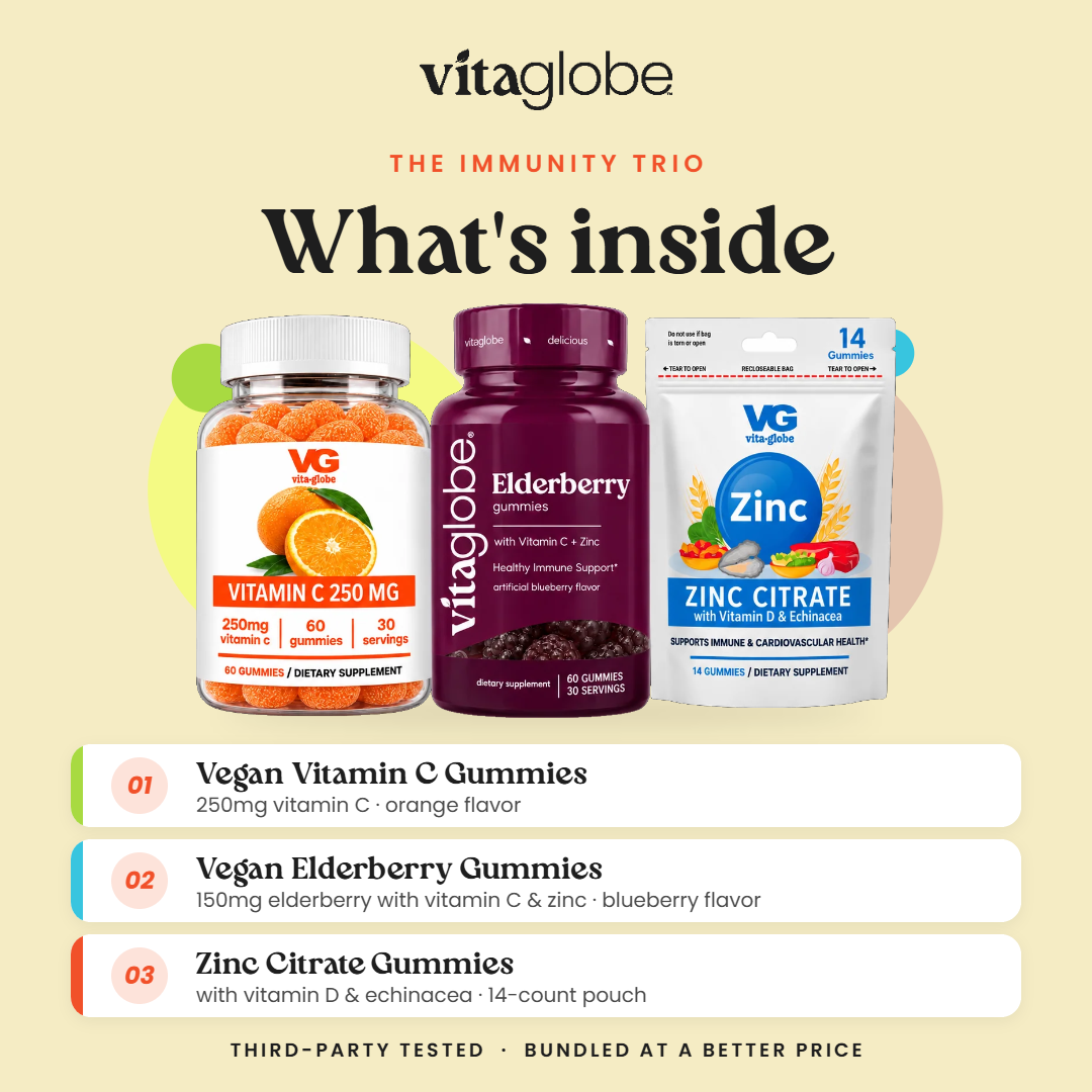 What's inside Vita Globe The Immunity Trio