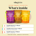 What's inside Vita Globe The Kids' Immunity Lollipop Trio