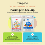 Vita Globe The Men's Daily Defense Duo Pouches: why these formulas work together