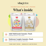 What's inside Vita Globe The Men's Daily Ritual Duo Pouches