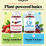 The Plant-Based Essentials Duo: vitamin B complex and vitamin K2 + D3 gummies
