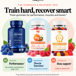 The Strength & Recovery Trio: creatine, magnesium citrate and vitamin D3 2,000 IU gummies