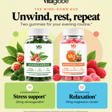 The Wind-Down Duo: ashwagandha and magnesium citrate gummies