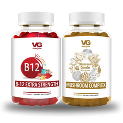 Vita globe daily vitality duo gummies b12 adn mushroom complex