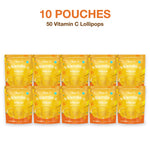 Vitalolli Vitamin C Lollipops 10 pouch box, 50 lollipops